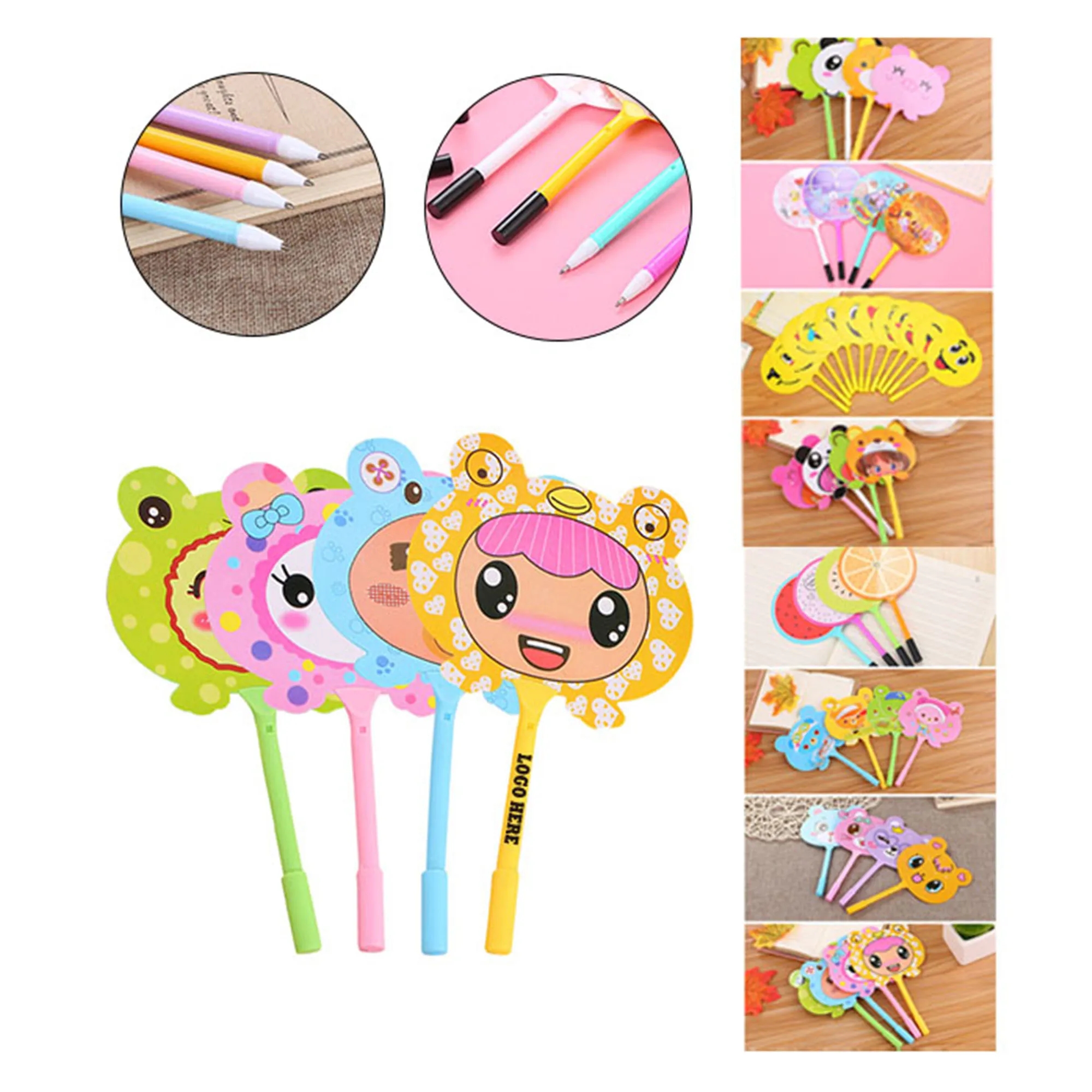 Cartoon Pattern Fan Stationery Pen