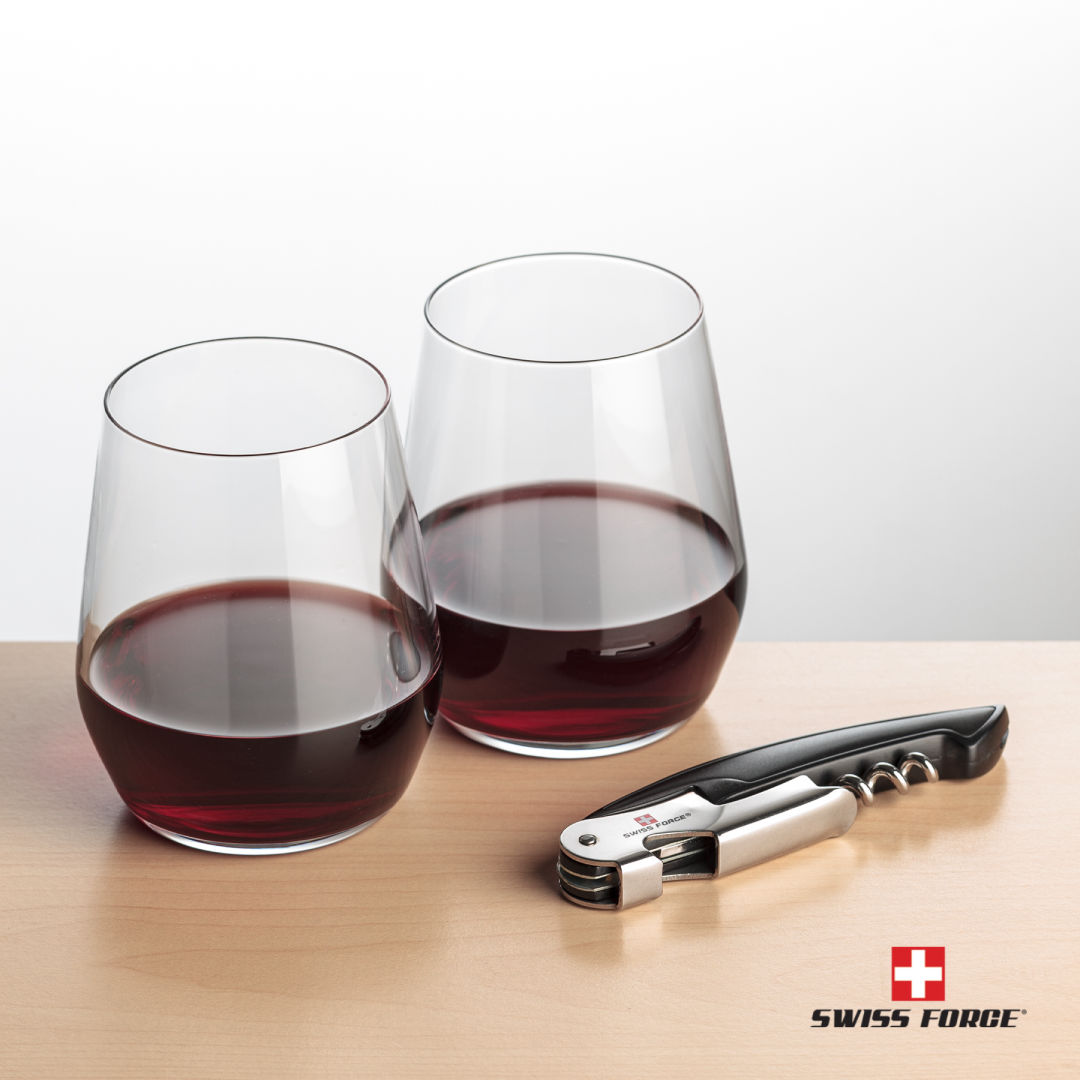 Swiss Force® Opener & Germain Stemless Wine 7