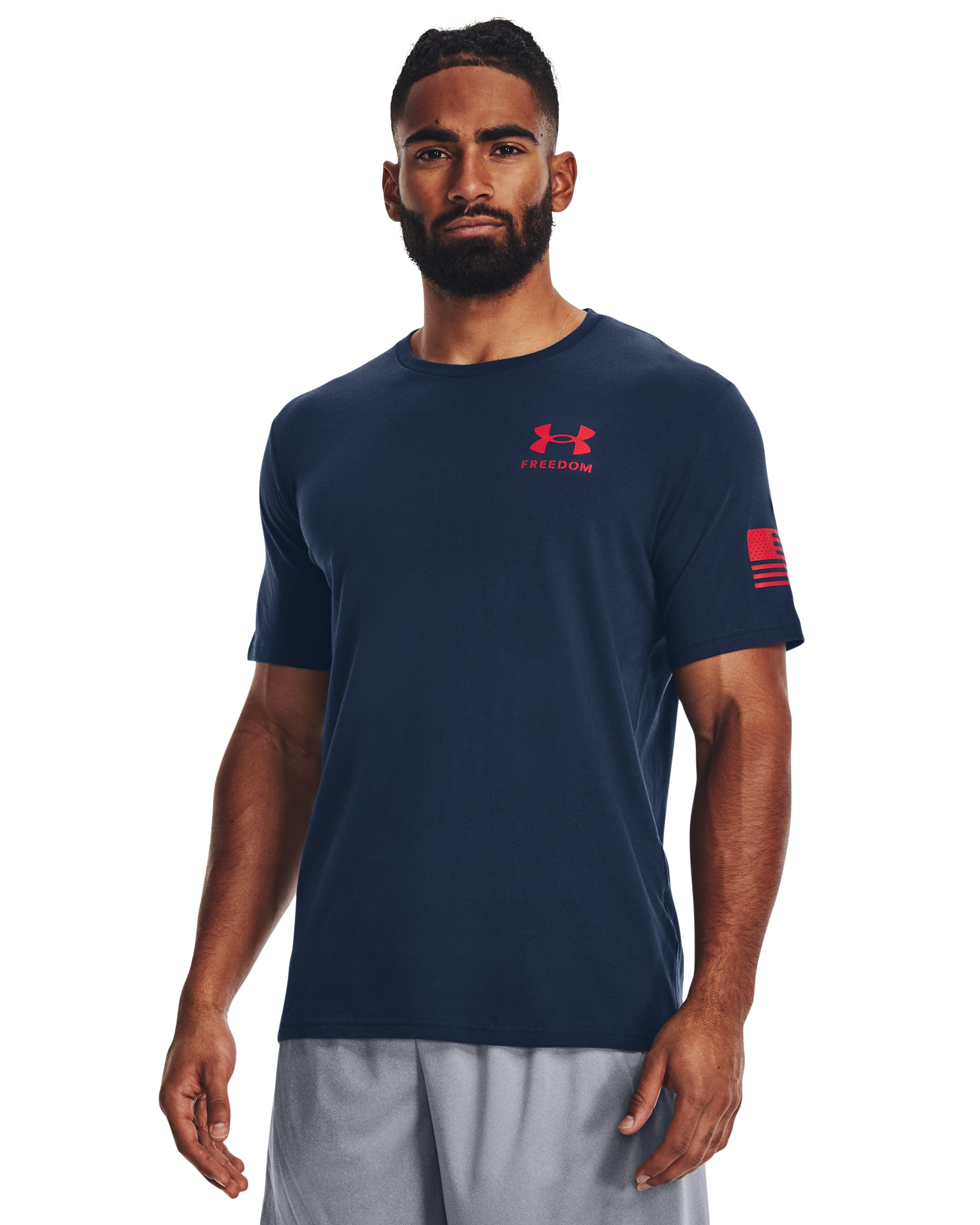 UA Freedom Flag Gradient Men's T-Shirt 5
