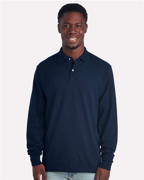 Men's Dri-Power® Long Sleeve Polo - 437LR 13