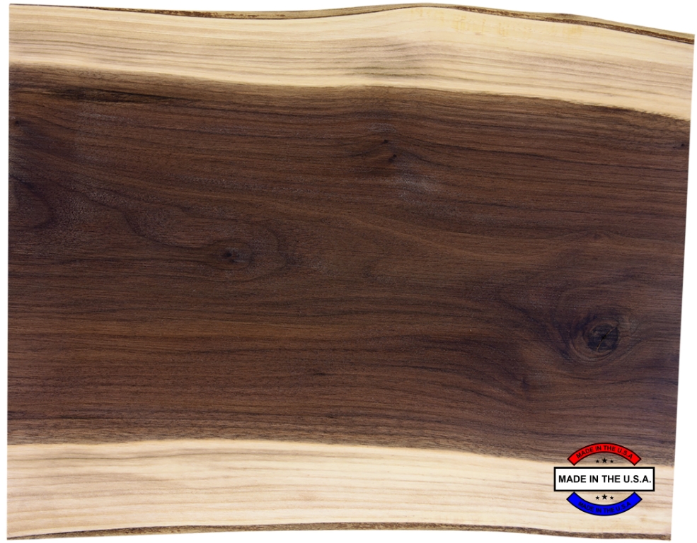 15" x 11 1/2" Black Walnut Cutting and Charcuterie Board MADE IN THE USA!
