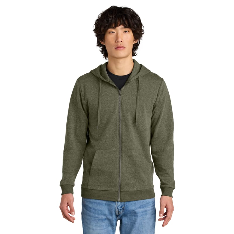 District Perfect Tri Fleece Full-Zip Hoodie, custom hoodie or sweatshirt with logo imprint 8
