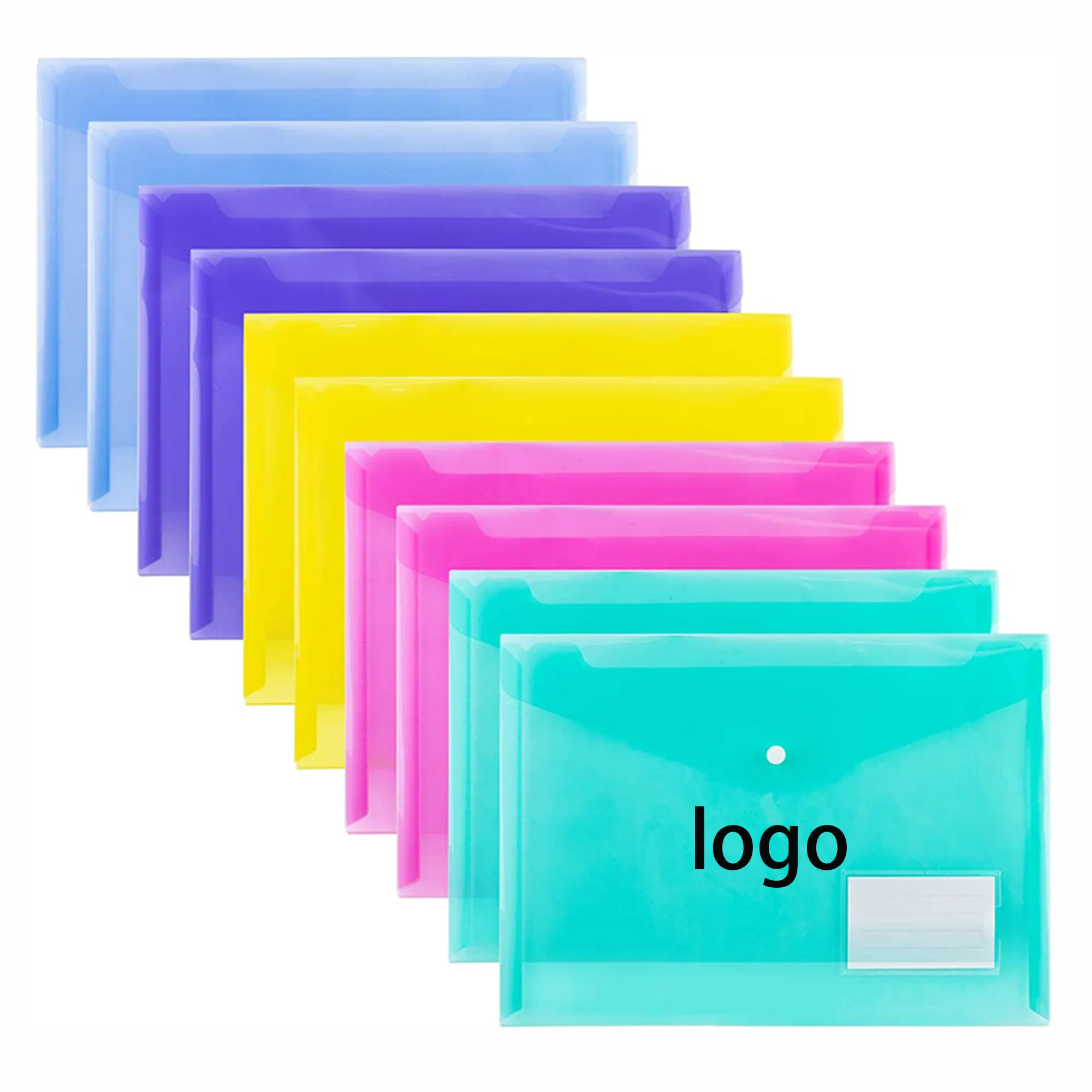 A4 Plastic Envelope Folder With Snap Closure Customize 4