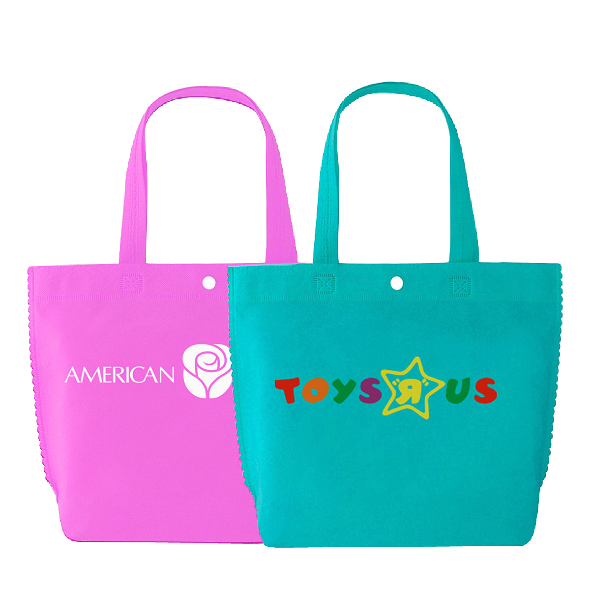 Custom Heat Sealed 80g Non-Woven PP Tote Bag 15"x14"x3" 1