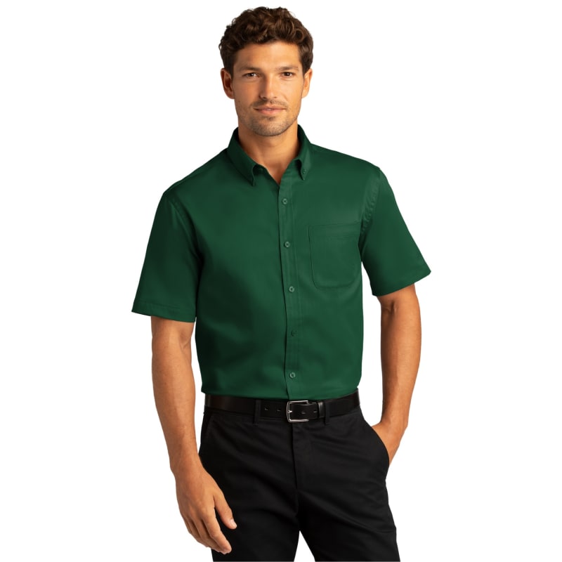 Port Authority Short Sleeve SuperPro React Twill Shirt. 43