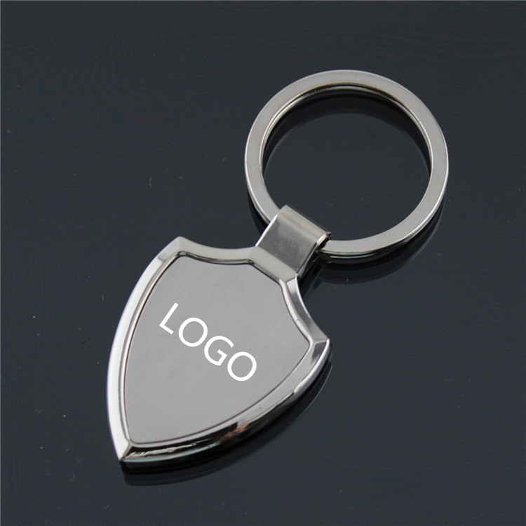 Badge -Shaped Zinc Alloy Key Chain 2