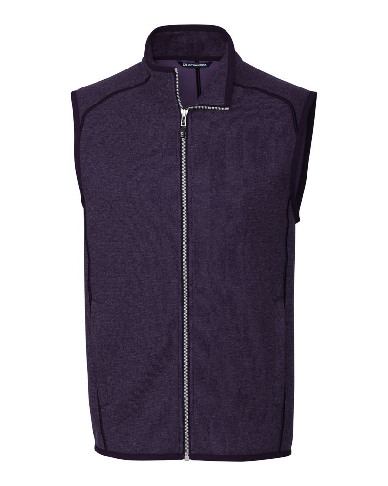 Cutter & Buck Mainsail Sweater-Knit Mens Full Zip Vest 52