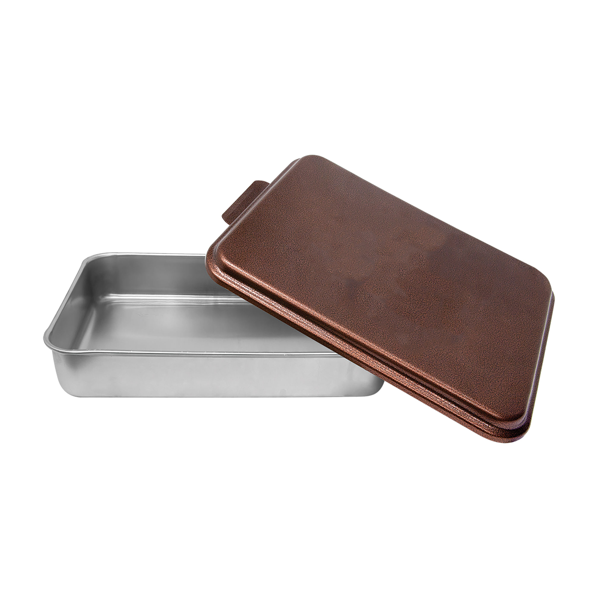 9" x 13" Aluminum Cake Pan with Copper Lid 3