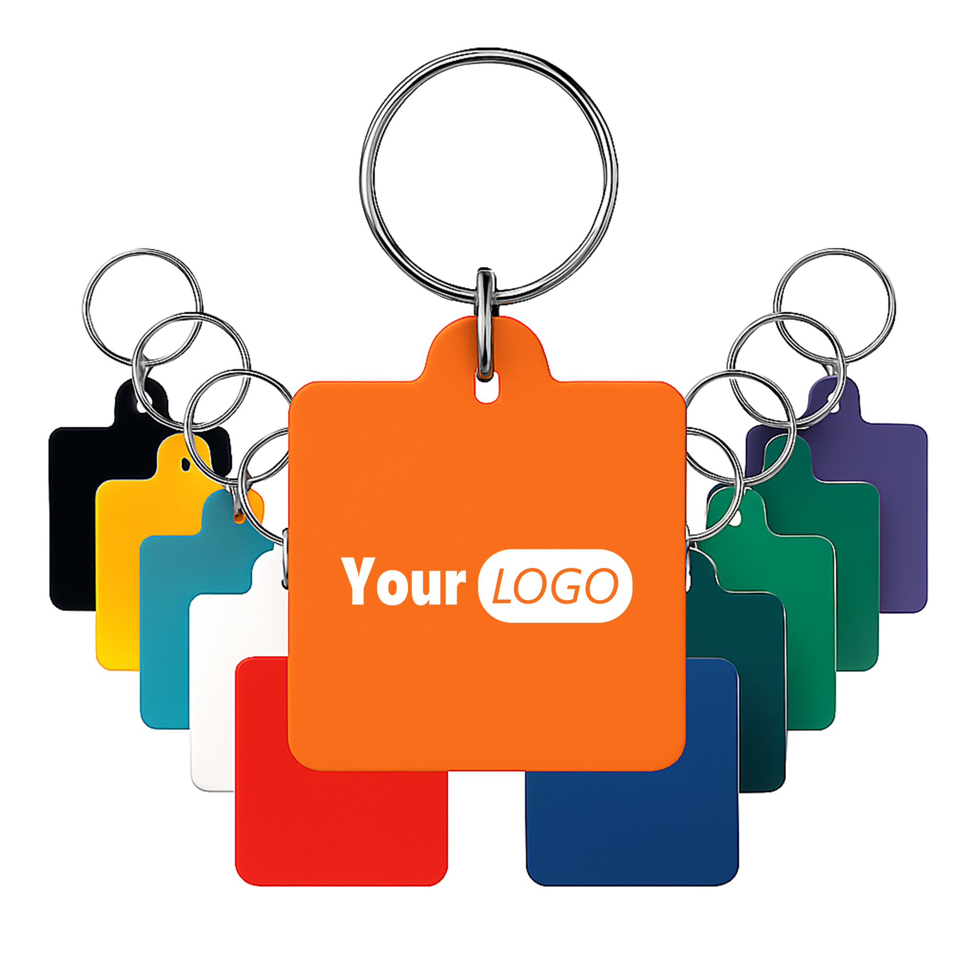 Soft Square Vinyl Key Tag 1