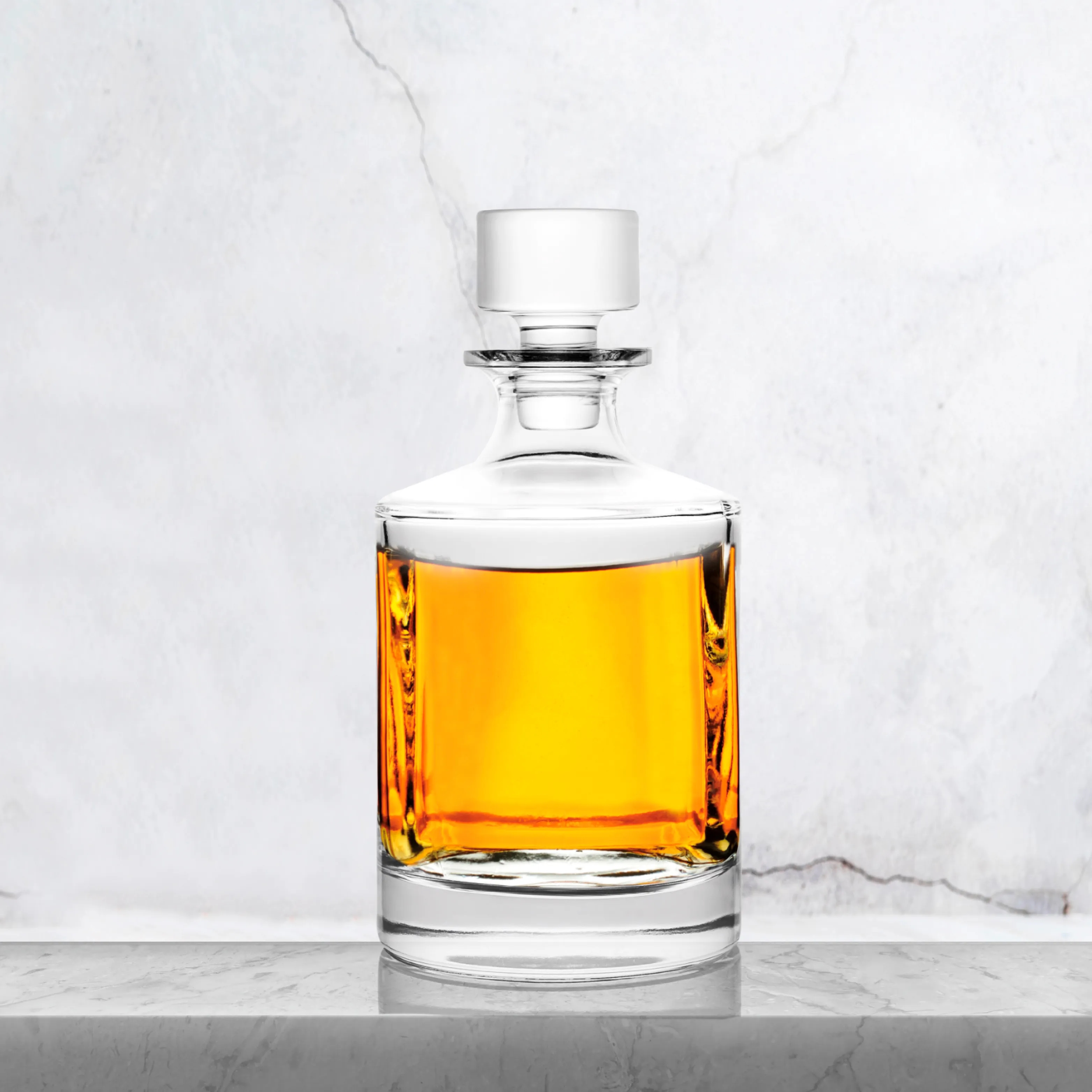 5 PC BRANDY AND WHISKEY DECANTER SET 2