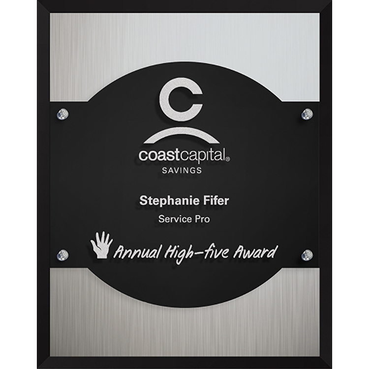 The Highlight Plaque (8" x 10" x 1") Laser Engraved