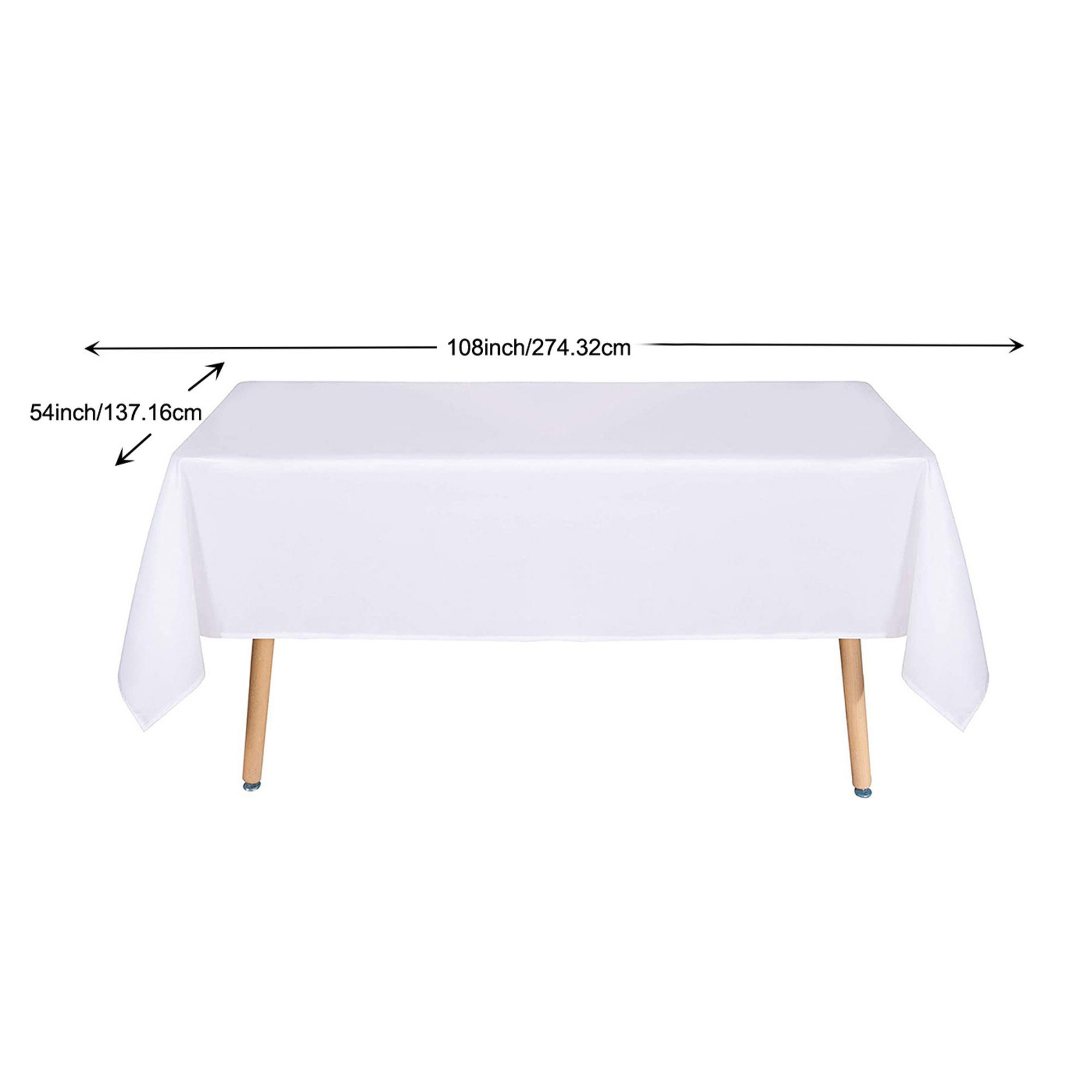 Washable Stain-Resistant Polyester Tablecloth for a Smooth Finish 3