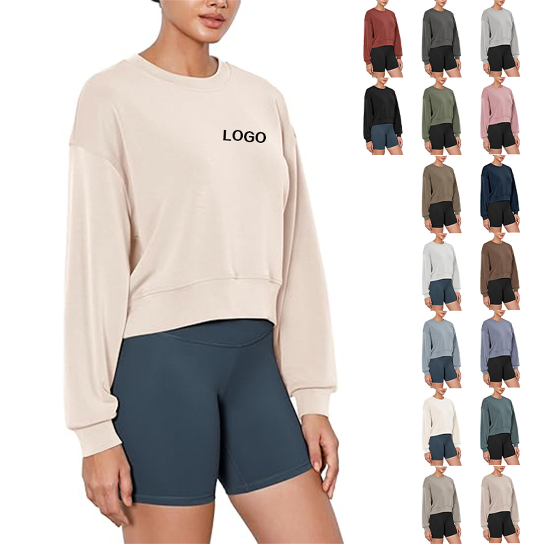 Modal Sweatshirt for Women, custom hoodie or sweatshirt with logo imprint 17