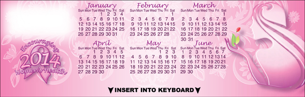 CALENDAR - Women's Health Keyboard Calendar 2