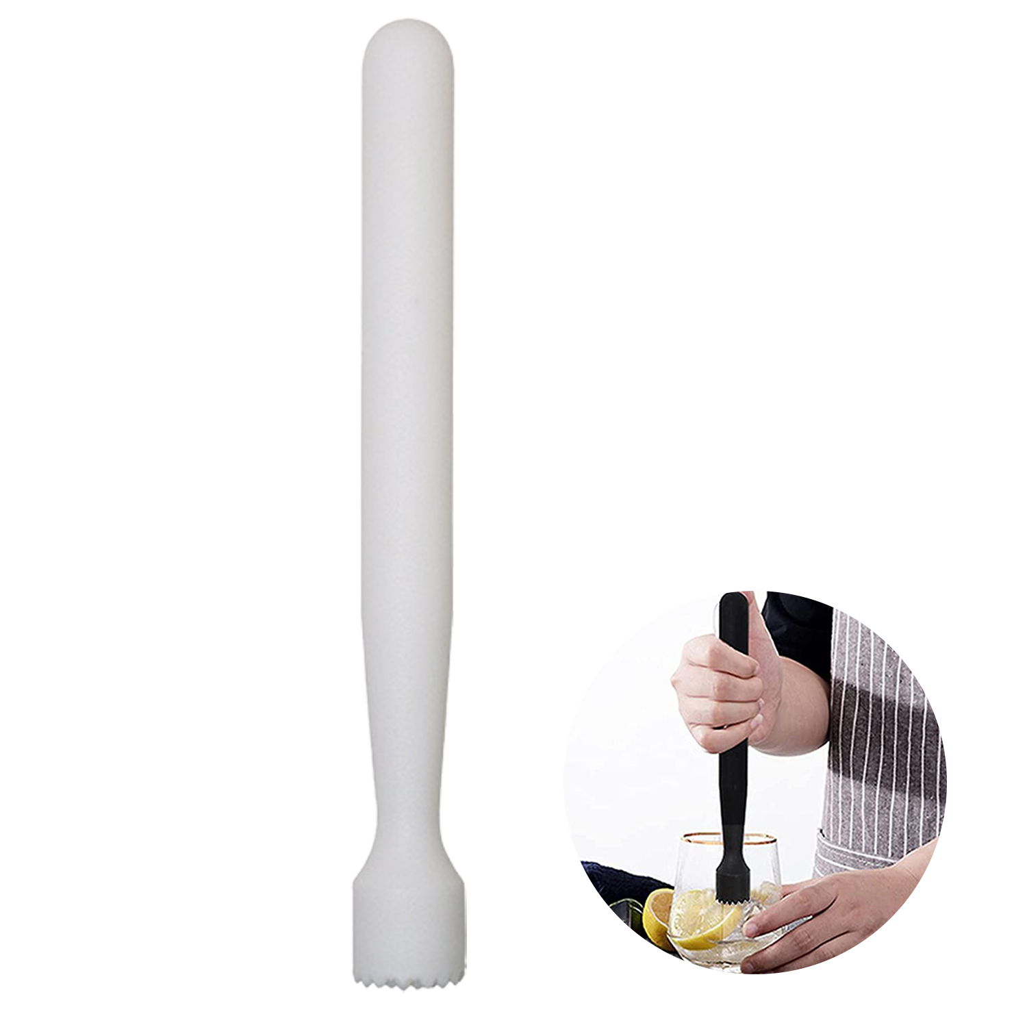 Plastic Cocktail Ice Muddler 2