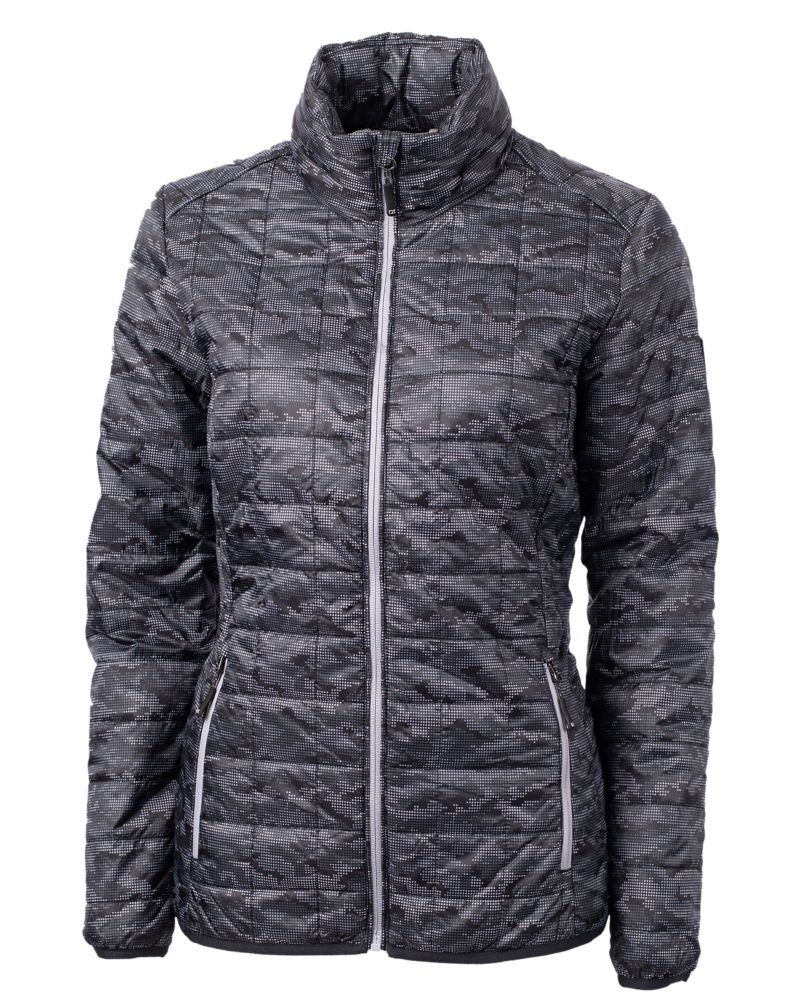 Rainier PrimaLoft Womens Eco Insulated Full Zip Printed Puffer Jacket