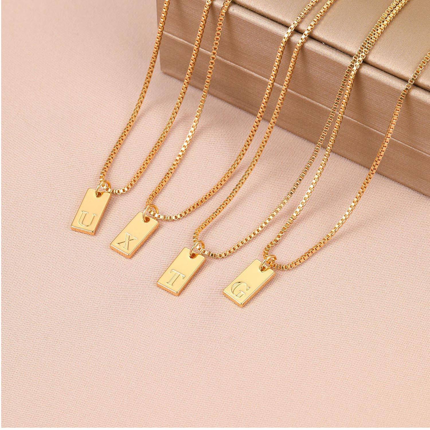 26 English Letter Alloy Necklace 2