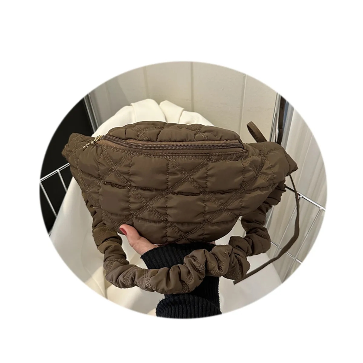 Puffy Quilted Crossbody Fanny Bag 3