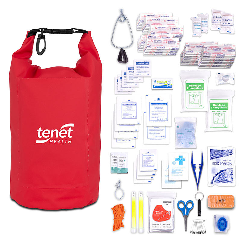 92pc OSHA Compliant First Aid Kit with Water Proof Dry Bag 1
