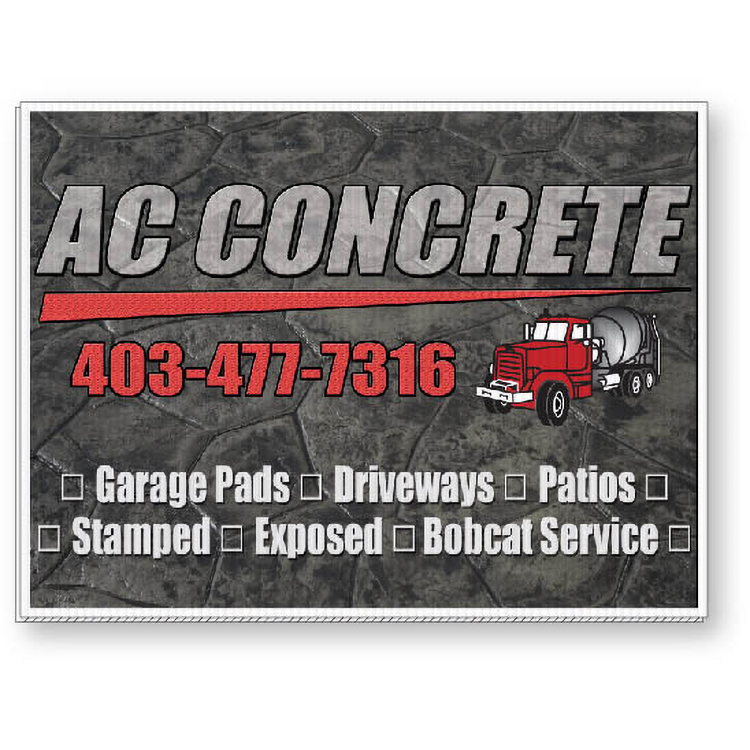 5/32" White Coroplast Sign, 18"x24" Rectangle, Full Colour