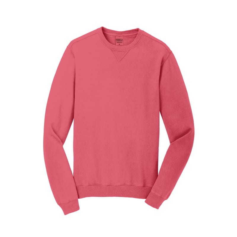 Port & Company Beach Wash Garment-Dyed Crewneck Sweatshirt, custom hoodie or sweatshirt with logo imprint 23