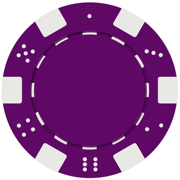 Dice Style Poker Chip with 1 Side Imprint (10 Colors) 3