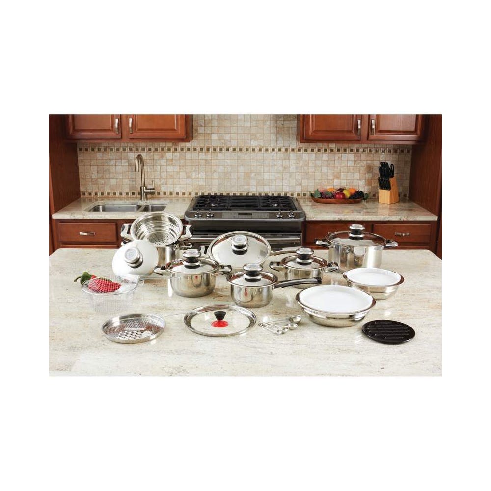 Cookware Sets - 28 piece Stainless Steel 2