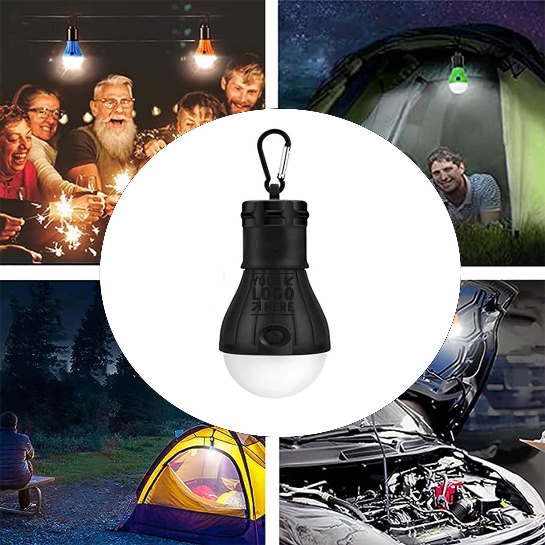 LED Camping Tent Lantern Portable Outdoor Waterproof Fishing Emergency Power Failure Light Bulb 2