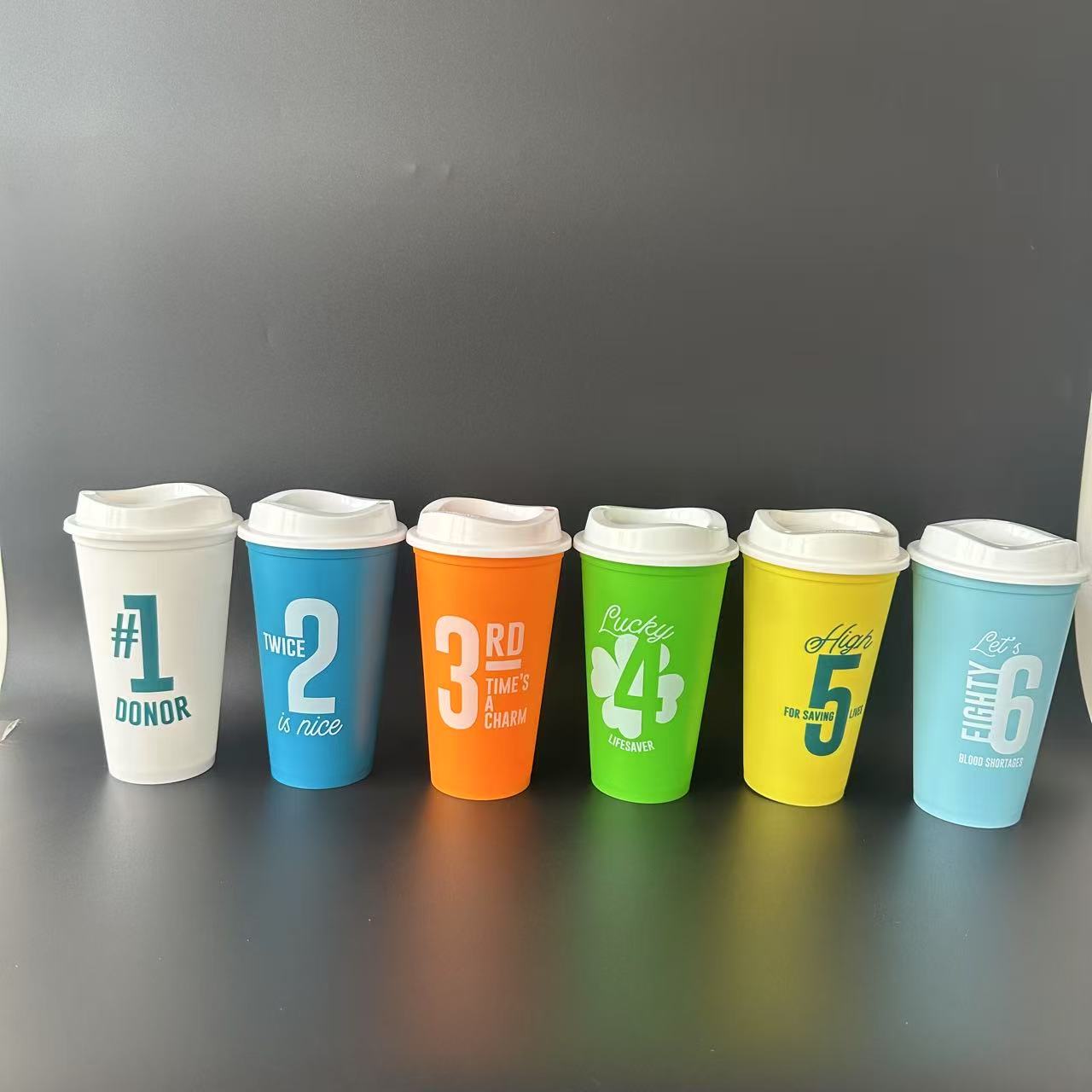 16 Oz PP Coffee Mug Frosted Supply Drinking Mugs 2