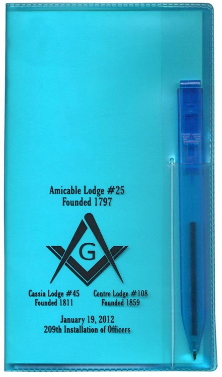 Translucent Vinyl Cover Monthly Planner with Flat Pen 6