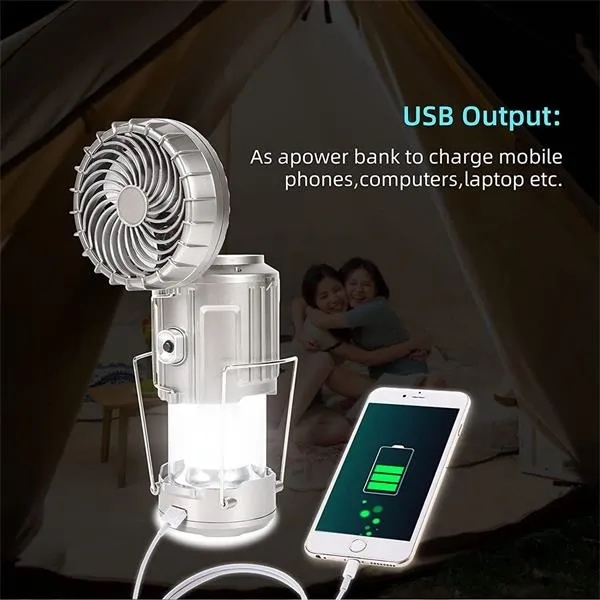 Multi-function Solar Camping Lantern with Fan 5