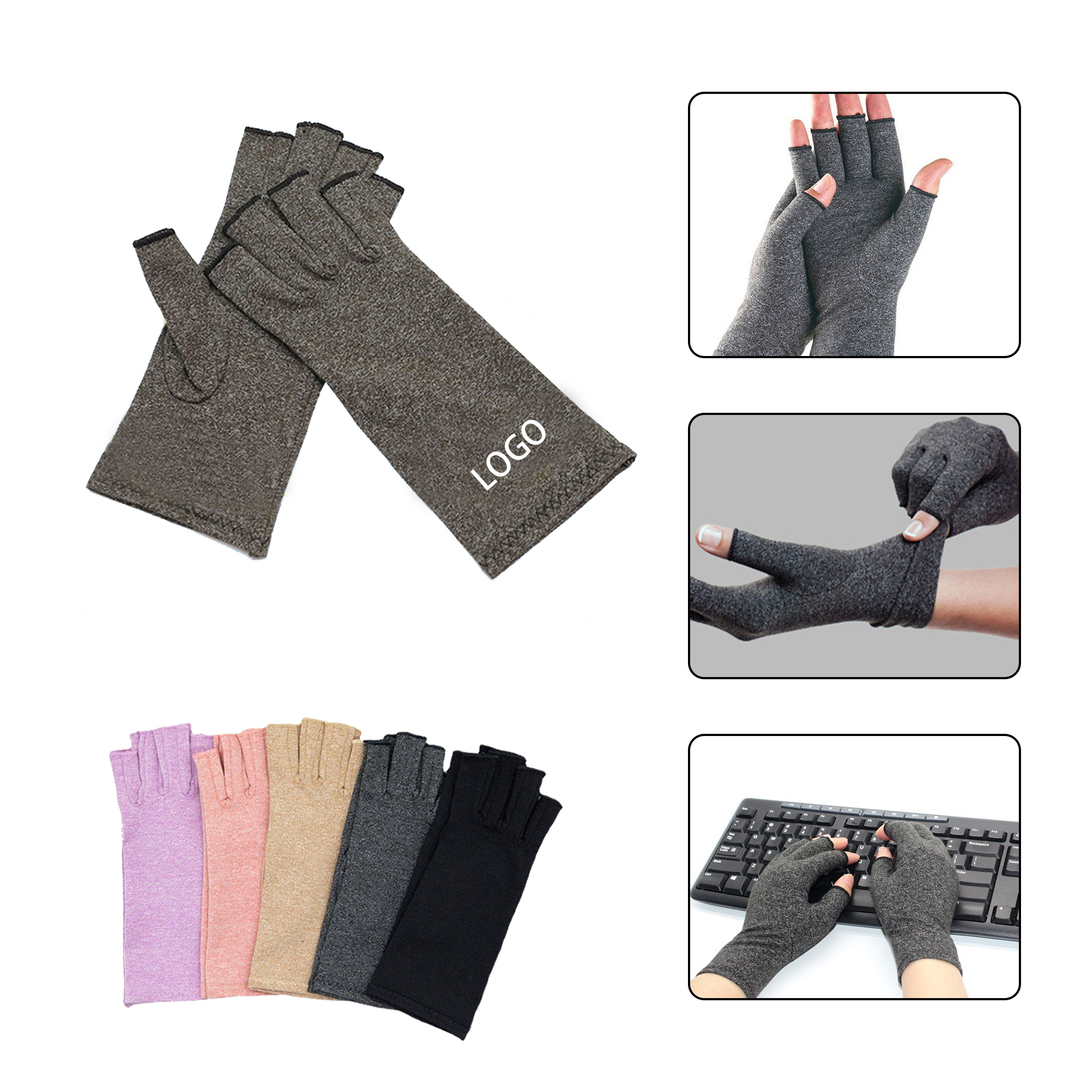 Half Finger Compression Gloves 2