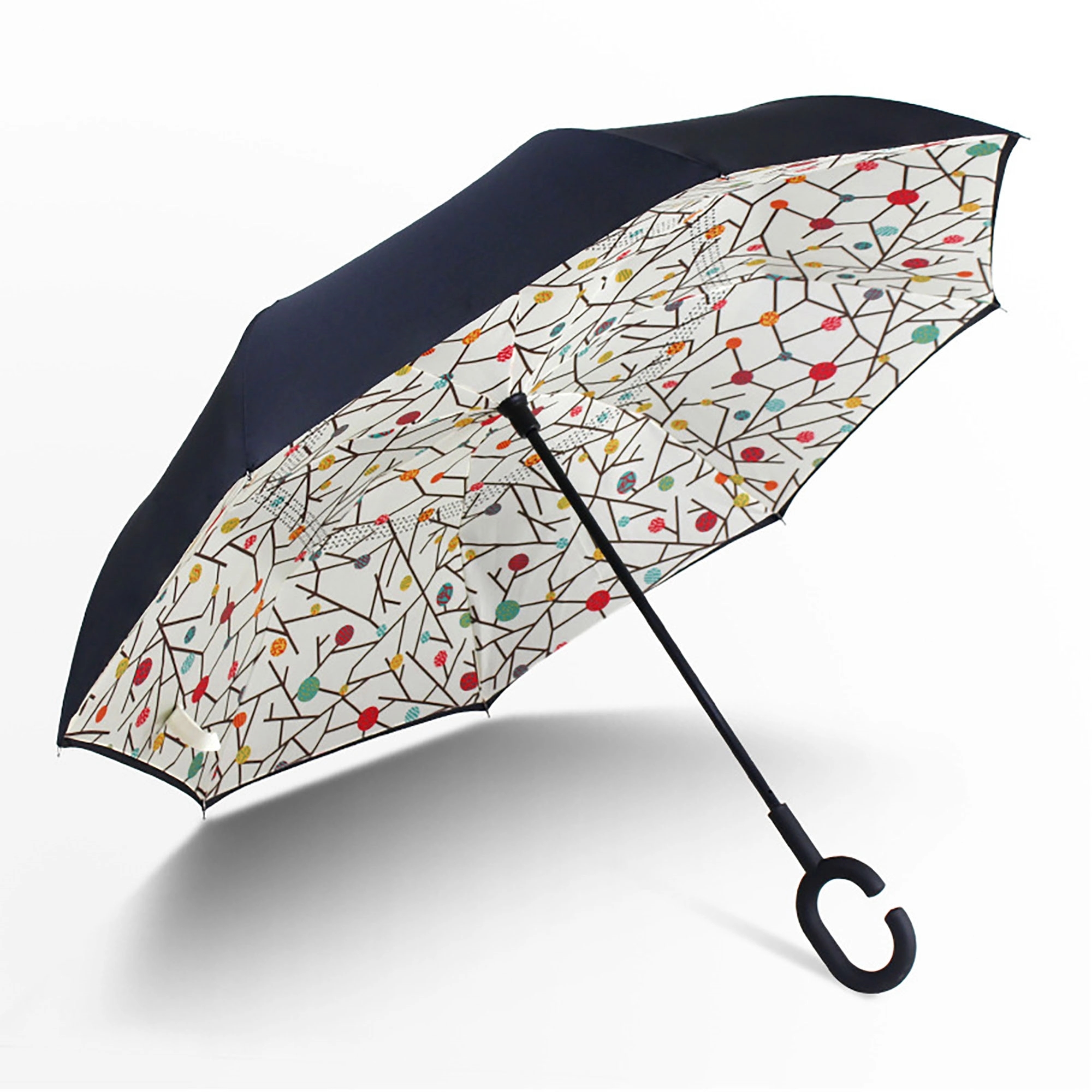 Reverse Upside Down Umbrella With C-Shaped Handle 23
