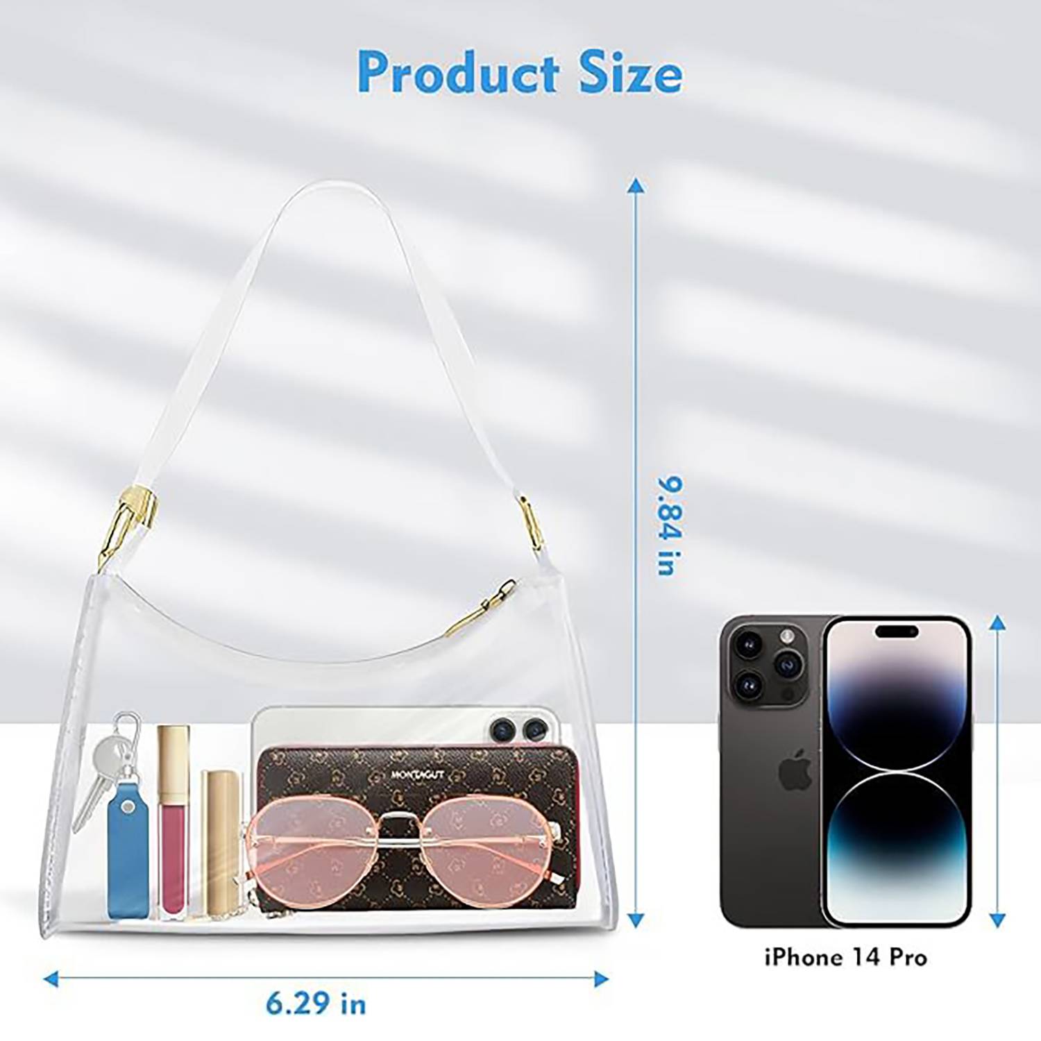 Summer New Clear PVC Shoulder Bag – Waterproof & Lightweight 3