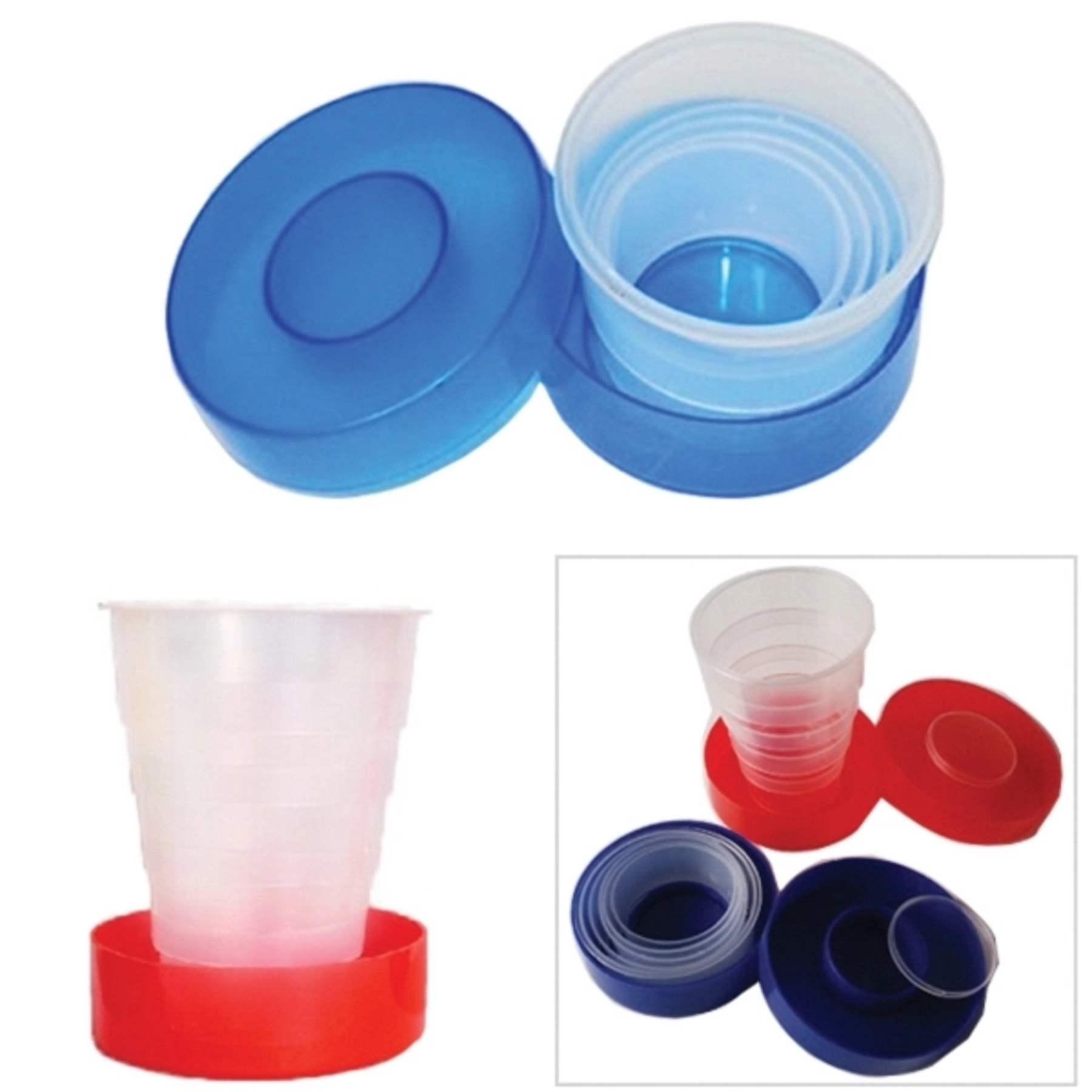 Plastic Folding Cup With Pill Box 1