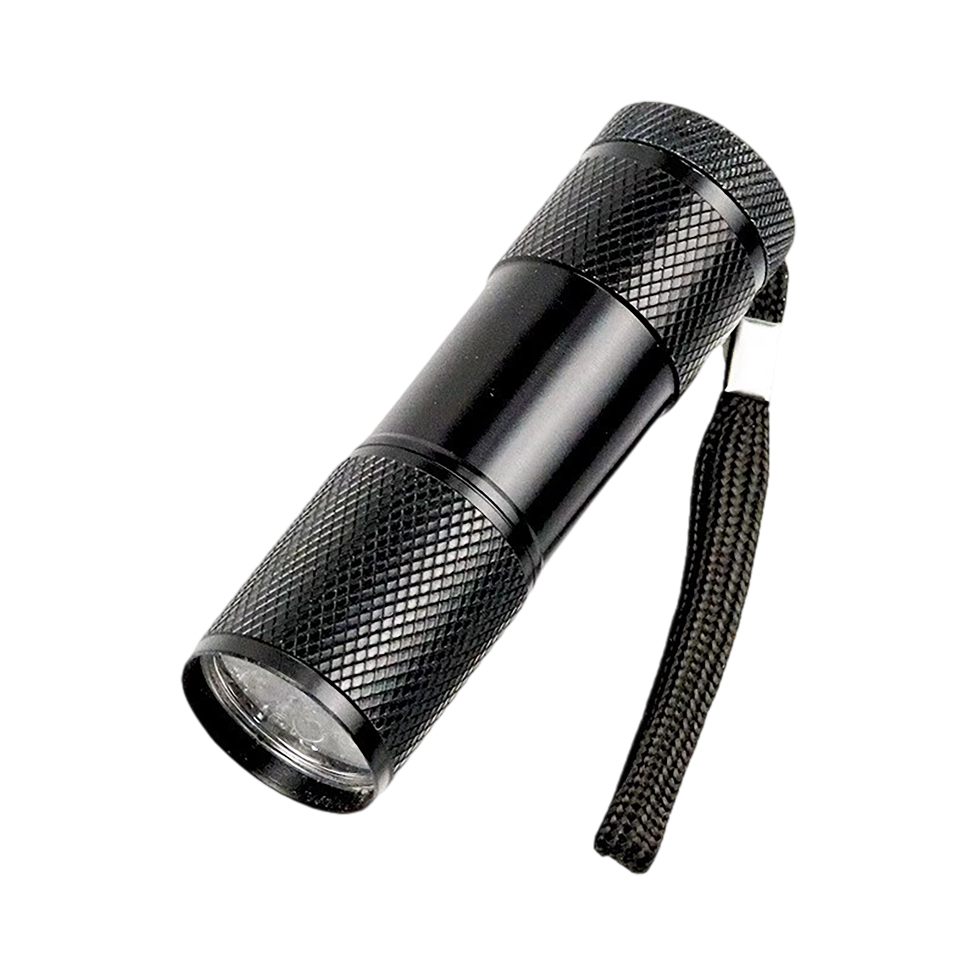 Aluminum Alloy LED Flashlight With Wrist Strap 3.43" 2