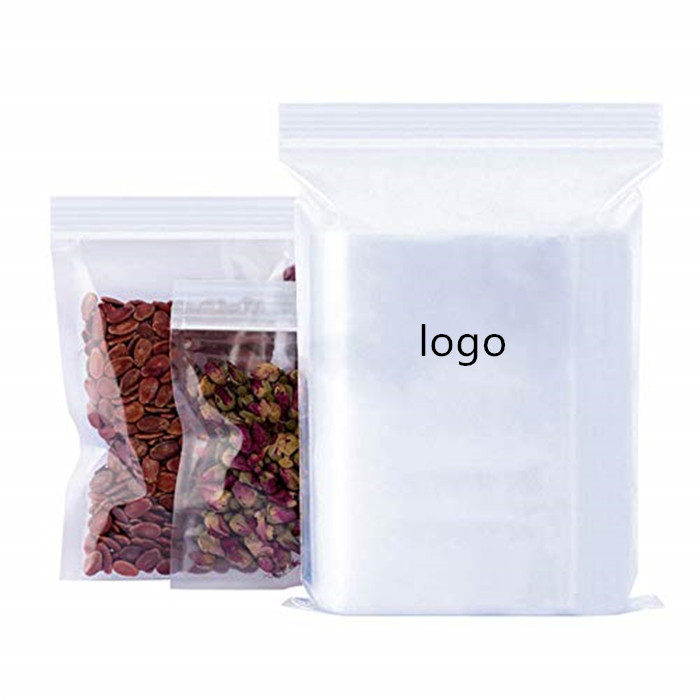 Plastic Poly Bags with Resealable Lock Seal Zipper 2