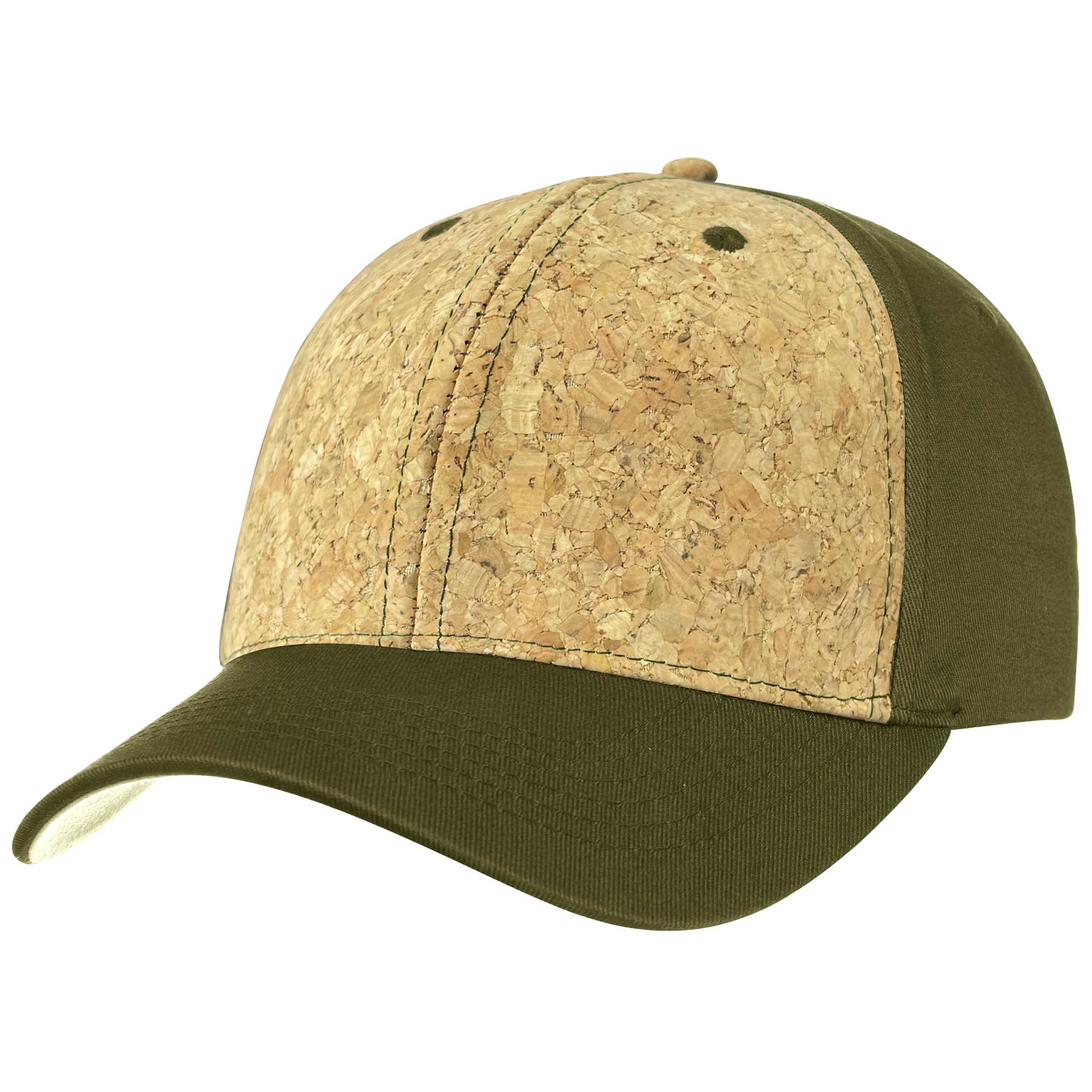 Two Tone 6 Panel Cork Trucker Baseball Cap 6