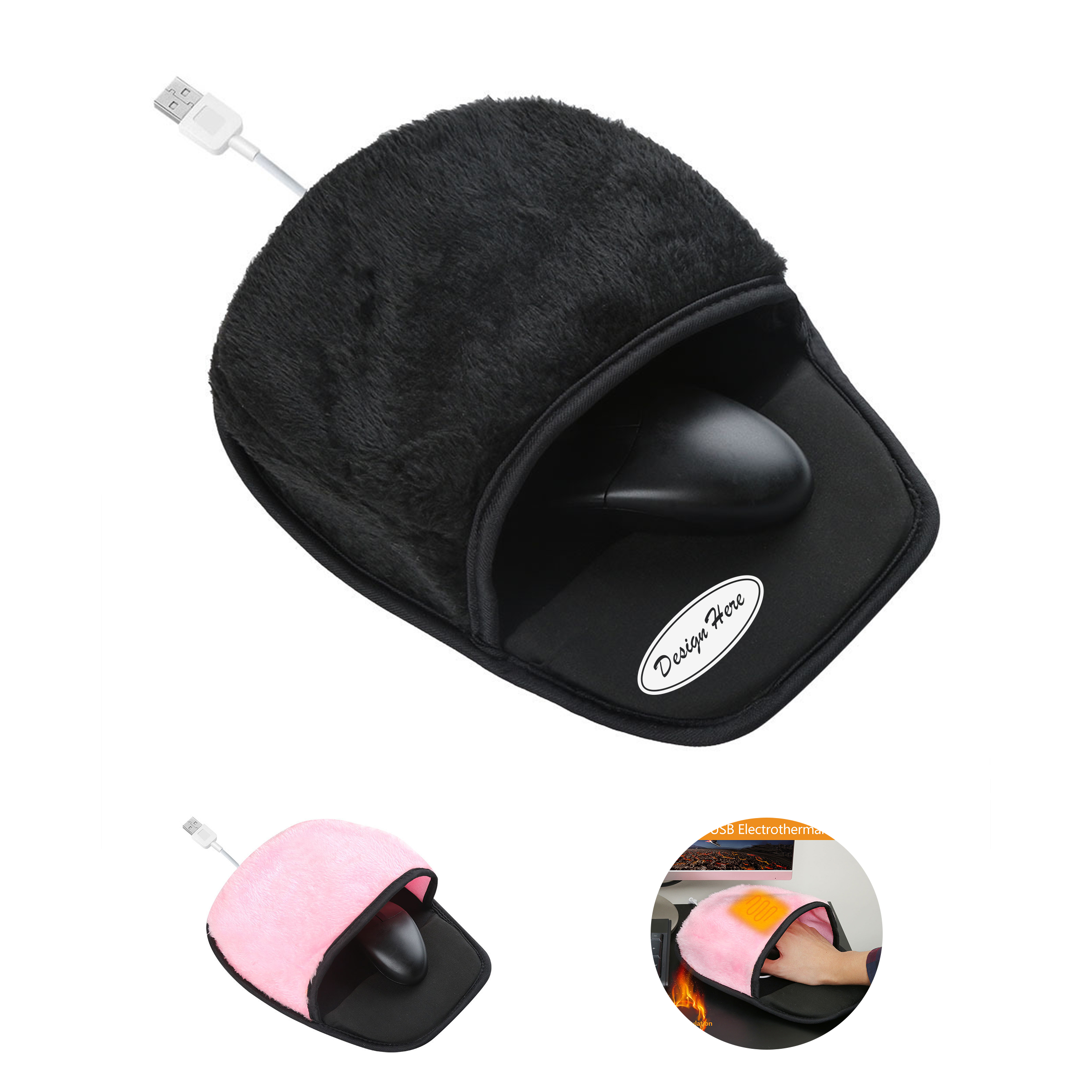 USB Heated Mouse Pad ?C Soft & Warm for Winter Use 4