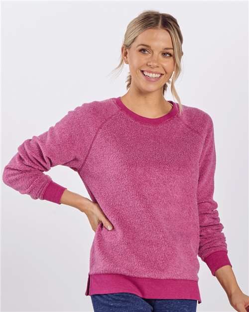 Women's Fleece Out Crewneck Pullover - K01 75
