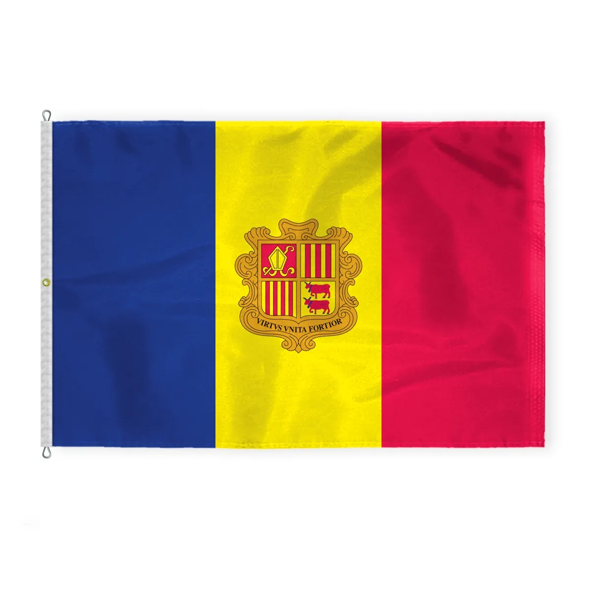 World Flag - Andorra with Seal 2