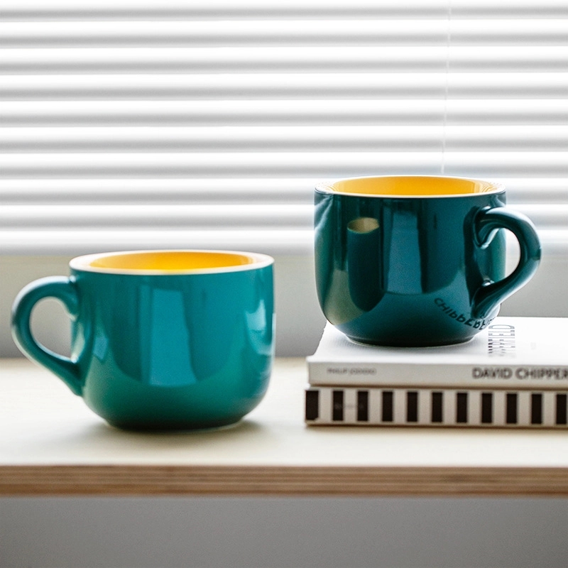Large-Capacity Thickened Heat-resistant Ceramic Handle Mug 14
