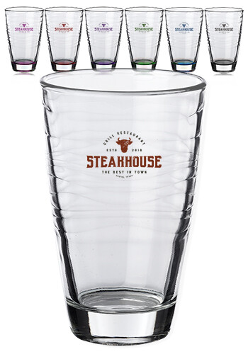 12 oz Cooler Waves Beverage Glasses