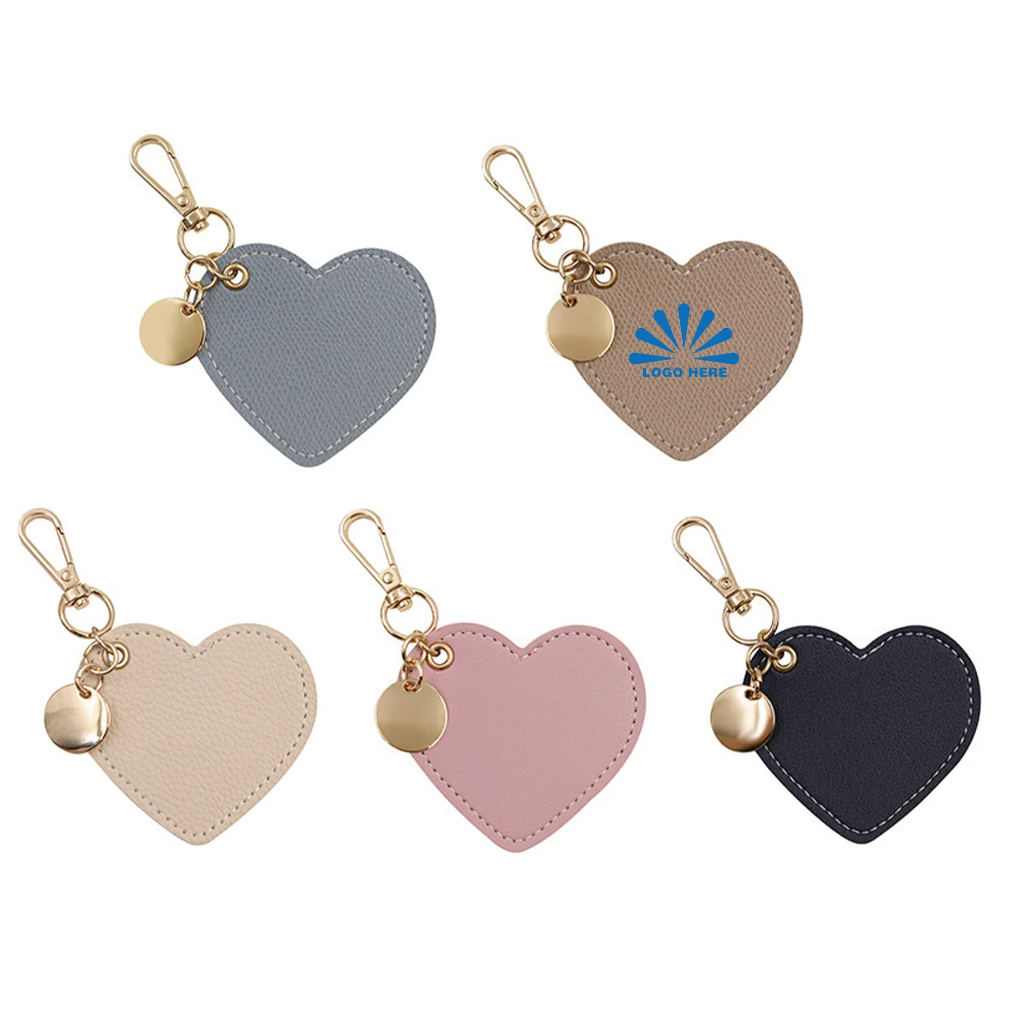 Heart Leather Keychain 3