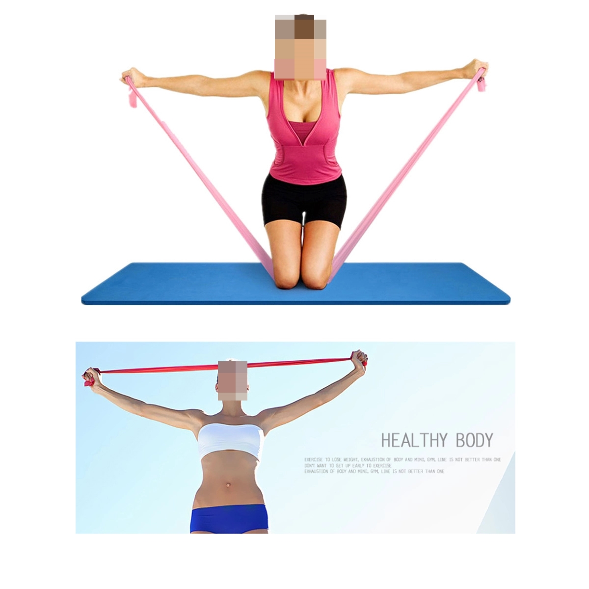 Yoga Resistance Bands Professional Latex Elastic 3
