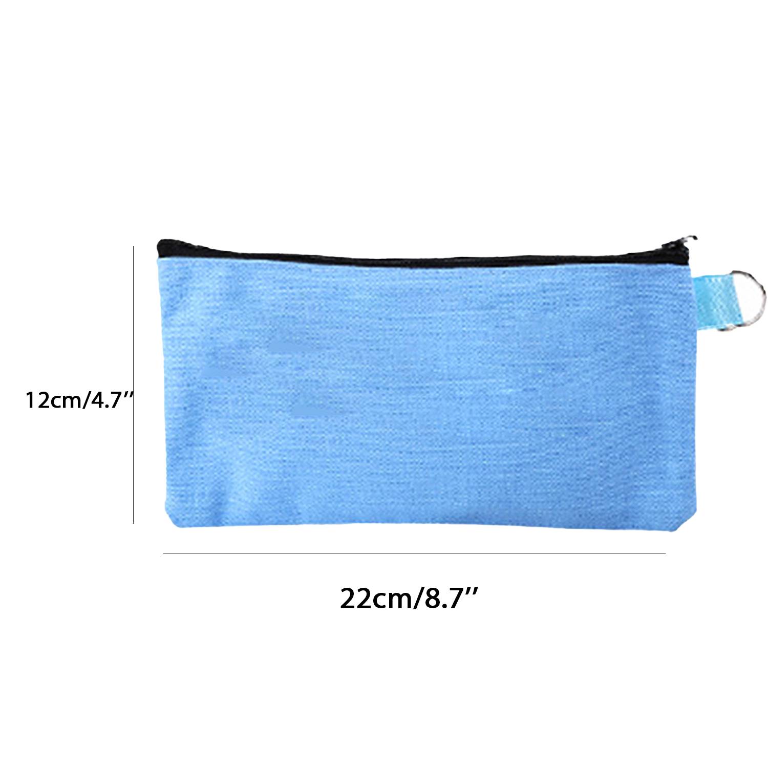 Canvas Tool Bag Zipper Pouch w/ Key Ring 8