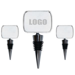 Stylish Round Angle Rectangle Design Wine Bottle Stopper 1