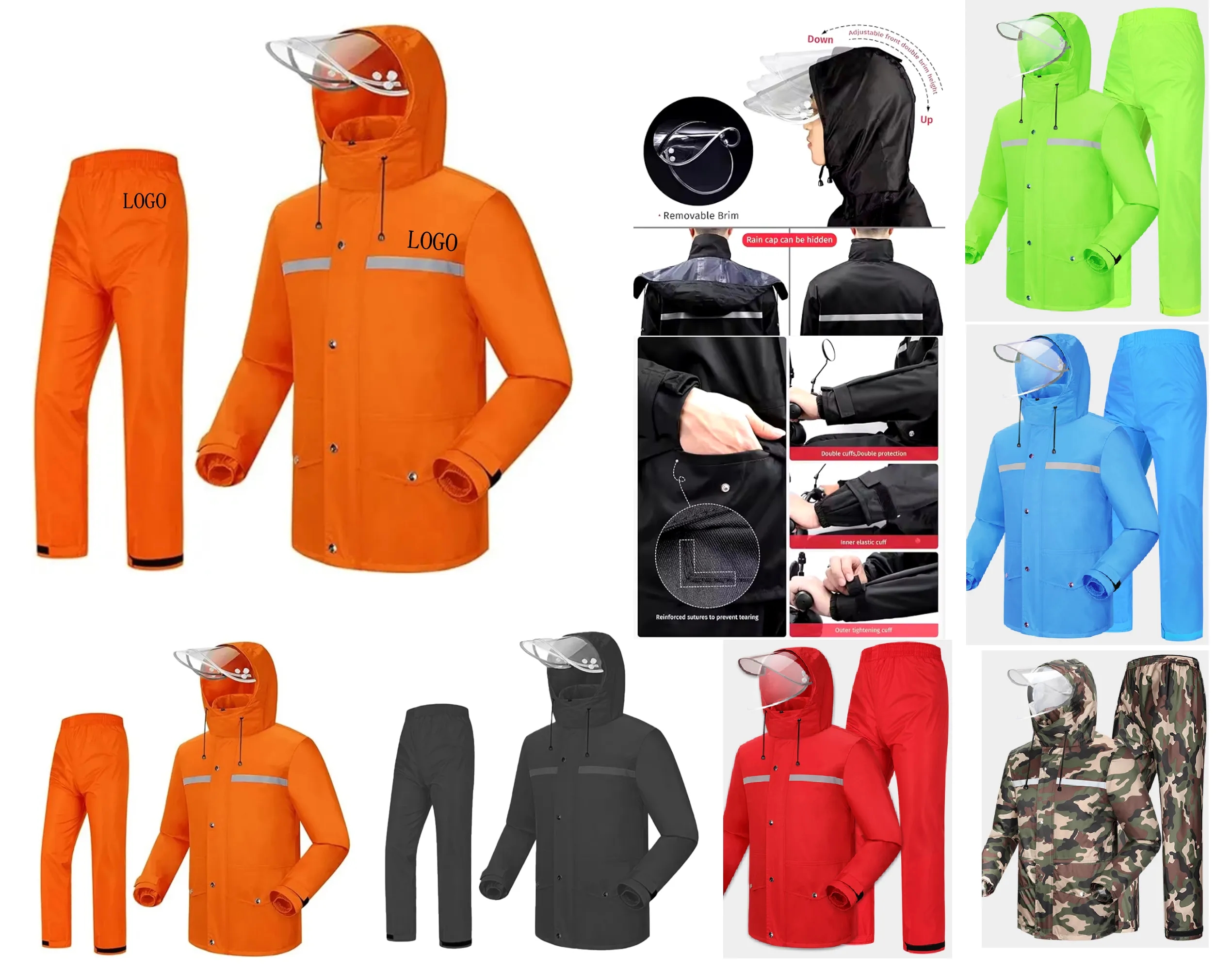 Raincoat and Rain Pants Set 3