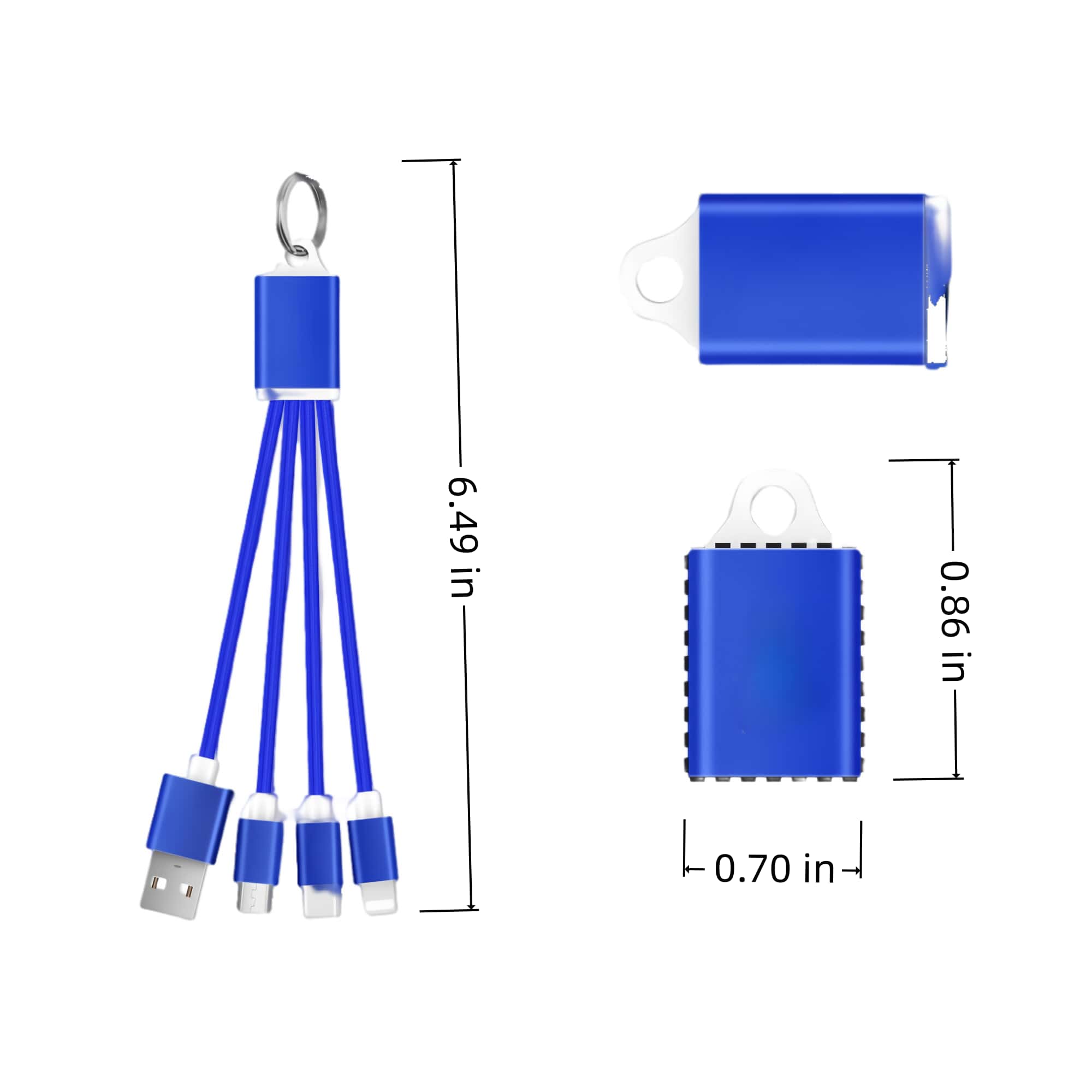 Aluminum Alloy 3-in-1 Charging Cable 2
