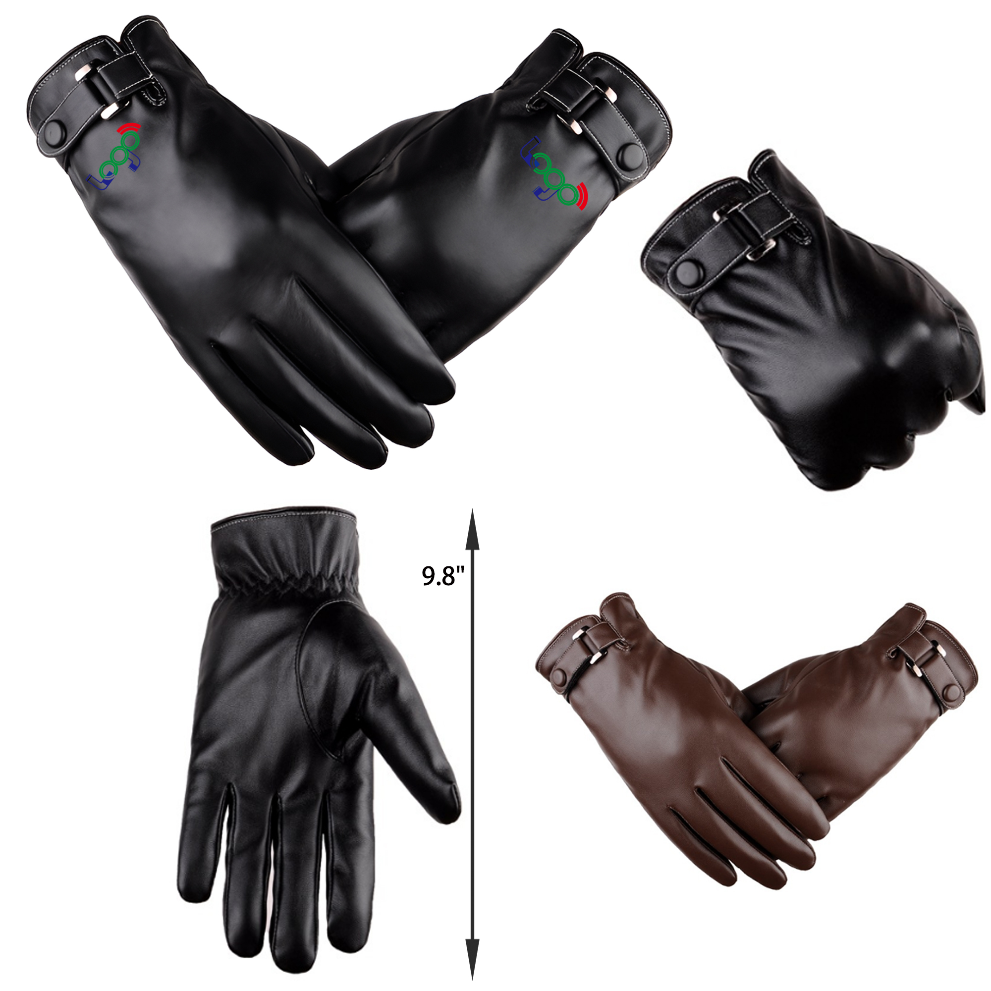 Classic Winter Thermal Leather Gloves 5